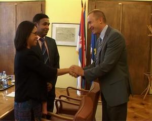 27.08.2012. - Dr Bojan Pajtić primio u kurtoaznu posetu ambasadorku Indije nj.e. Nengcha Lhouvum Mukhopadhaya