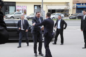 26.03.2017. - Predsednik Mirović primio predsednika Republike Srpske Milorada Dodika