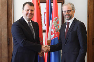 23.05.2018. - Predsednik Mirović primio ambasadora Austrije Nikolausa Luterotija