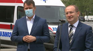 15.05.2020. - Zoran Gojković na dodeli sanitetskih vozila zdravstvenim ustanovama u Vojvodini