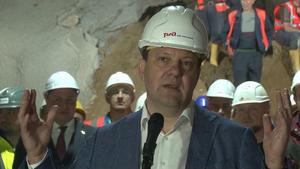 05.06.2020. - Predsednik Mirović o radovima na gradilištu brze pruge u Čortanovcima