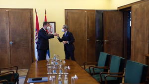 24.03.2021. - Predsednik Mirović sa generalnim sekretarom Ministarstva za evropske i međunarodne poslove Austrije