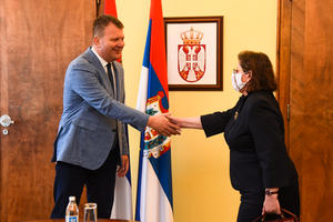 31.05.2021. - Predsednik Mirović primio ambasadorku Rumunije Silviju Davidoju