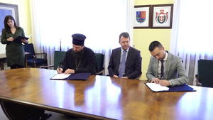 13.10.2021. - Potpisivanje ugovora o donaciji manastiru Rmanj u Bihaćko-petrovačkoj eparhiji