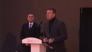 13.01.2022. - Predsednik Mirović na otvaranju izložbe 