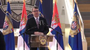 28.12.2022. - Predsednik Mirović na promociji polaznika Centra za osnovnu policijsku obuku