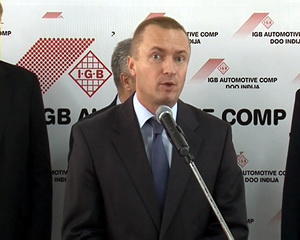 26.10.2011. - Dr Bojan Pajtić povodom otvaranja fabrike IGB AUTOMOTIVE COMP DOO u Inđiji
