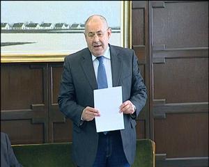 25.04.2012. - Ištvan Pastor povodom svečanog potpisivanje ugovora za sufinansiranje organizacije sajmova u AP Vojvodini