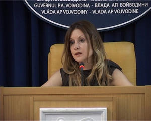 24.06.2013. - Izlaganje Aleksandre Jerkov na vanrednoj konferenciji za novinare