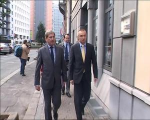 08.10.2013. -  Sastanak predsednika Pajtića sa evropskim komesarom za regionalnu politiku Johanesom Hanom