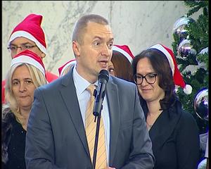 22.12.2013. - Izlaganje Bojana Pajtića na novogodišnjem prijemu za decu i roditelje
