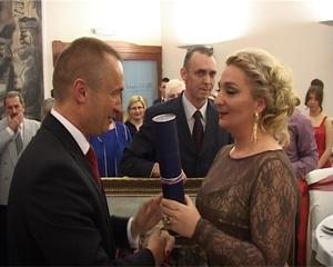 25.01.2014. - Uručenje povelje Zavičajne fondacije Stevan Sremac predsedniku Vlade  dr Bojanu Pajtiću
