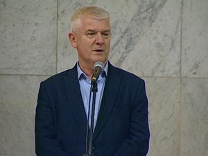 10.03.2014. - Miroslav Vasin na otvaranju modne revije 