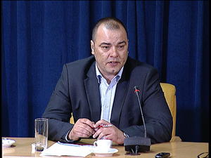 28.05.2014. - Izlaganje Gorana Ješića na konferenciji za novinare o odbrani od poplava