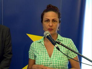 15.08.2014. - Tanja Banjanin na konferenciji za novinare povodom predstojeće Letnje akademije - AER