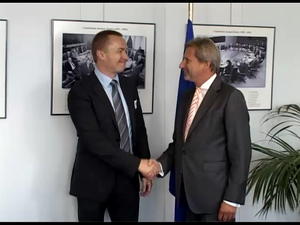 08.10.2014. - Sastanak predsednika Pajtića sa komesarom EU Johanesom Hanom