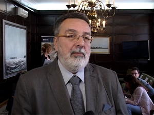 03.11.2014. - Slaviša Grujić povodom otvaranja izložbe 