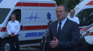 05.06.2018. - Zoran Gojković na dodeli sanitetskih vozila zdravstvenim ustanovama u AP Vojvodini