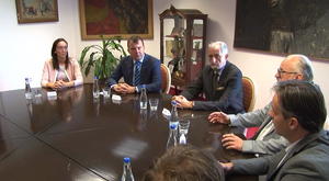 17.09.2018. - Predsednik Mirović održao radni sastanak sa rukovodstvom Srpskog narodnog pozorišta