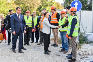 26.10.2018. - Obilazak radova na izgradnji Naučno tehnološkog parka, Studentskog kulturnog centra i  Instituta Biosens