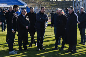 30.11.2018. - Predsednik Mirović obišao rekonstruisani stadion u Subotic