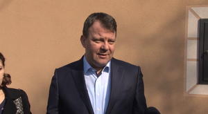 19.02.2019. - Predsednik Mirović povodom posete porodici u kojoj su rođene četvorke