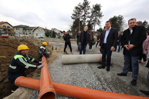 19.03.2019. - Obilazak radova na izgradnji kružnog toka u Sremskoj Kamenici