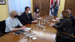 16.12.2020. - Sastanak predsednika Mirovića sa delegacijom Evropske banke za obnovu i razvoj