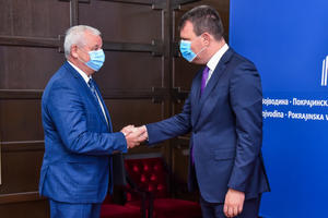 18.09.2021. - Predsednik Mirović s ministrom industrije Republike Belorusije Pjotrom Parhomčikom