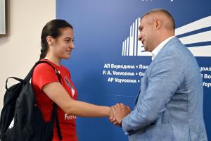 29.08.2022. - Sekretar Basta primio vicešampionku Evrope u bacanju koplja Adrianu Vilagoš