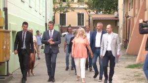 15.09.2022. - Predsednik Mirović sa saradnicima posetio Sombor