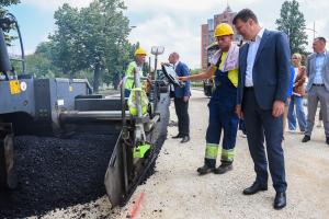 07.06.2023. - Obilazak radova na kružnoj raskrsnici Bulevara cara Lazara i Fruškogorske ulice