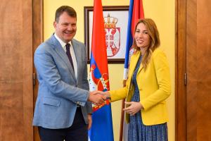 14.09.2023. - Predsednik Mirović primio ministarku Đedović Handanović