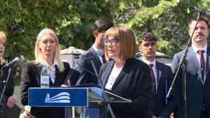 15.05.2024. - Maja Gojković na obeležavanju 176. godišnjica Majske skupštine u Sremskim Karlovcima