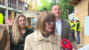 24.05.2024. - Maja Gojković о radovima na izgradnji novog objekta OŠ „Miloš Crnjanski“