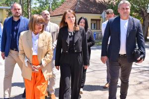27.05.2024. - Predsednica Gojković obišla radove na unapređenju vodosnabdevanja u Kikindi
