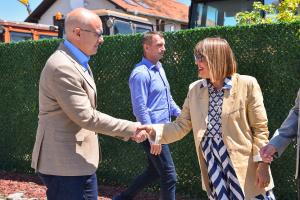 28.05.2024. - Gojkovićeva i Vučević obišli radove na realizaciji projekata u Veterniku i Futogu