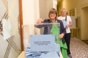 02.06.2024. - Predsednica Gojković glasala na lokalnim izborima u Novom Sadu