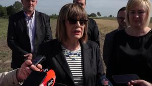 05.06.2024. - Predsednica Gojković o posledicama jakog  nevremena koje je pogodilo Gložan