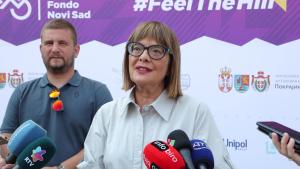 16.06.2024. - Predsednica Gojković povodom biciklističke trke iz serije „Gran Fondo“
