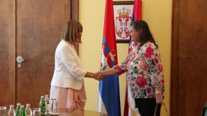17.06.2024. - Predsednica Gojković primila ambasadorku Rumunije