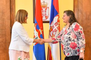 17.06.2024. - Predsednica Gojković primila ambasadorku Rumunije