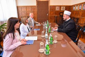 26.06.2024. - Predsednica Maja Gojković razgovarala sa muftijom srbijanskim i vojvođanskim Muhamedom Ziljkićem