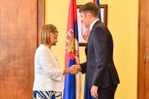 08.07.2024. - Predsednica Gojković primila predsednika Skupštine Grada Subotica Balinta Pastora