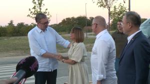 07.08.2024. - Gojkovićeva i Vučić obišli završne radove na izgradnji železničke stanice “Vrbas Nova”