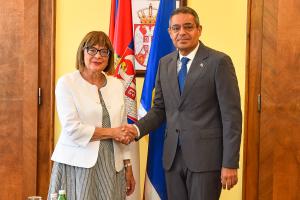 16.07.2024. - Gojkovićeva i ambasador Sirije o unapređenju saradnje