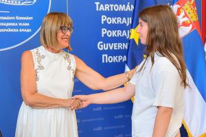 30.07.2024. - Predsednica Gojković ugostila osnovce iz opštine Leposavić sa Kosova i Metohije