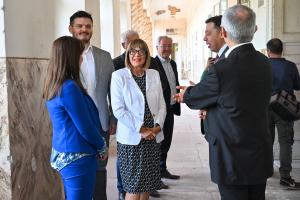 24.09.2024. - Predsednica Gojković sa saradnicima posetila opštinu Novi Bečej