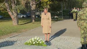 23.10.2024. - Maja Gojković položila venac povodom Dana oslobođenja Novog Sada u Drugom svetskom ratu