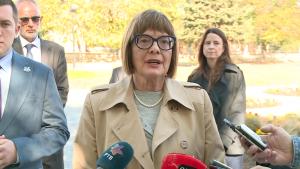 25.10.2024. - Predsednica Gojković povodom posete Srbobranu
